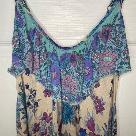 SPELL & The Gypsy Siren Song Mermaid Floral Print Mini Dress Small - Picture 9 of 11